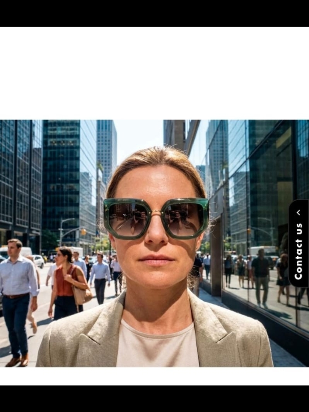 Isabel Marant Oversized Green Square Sunglasses